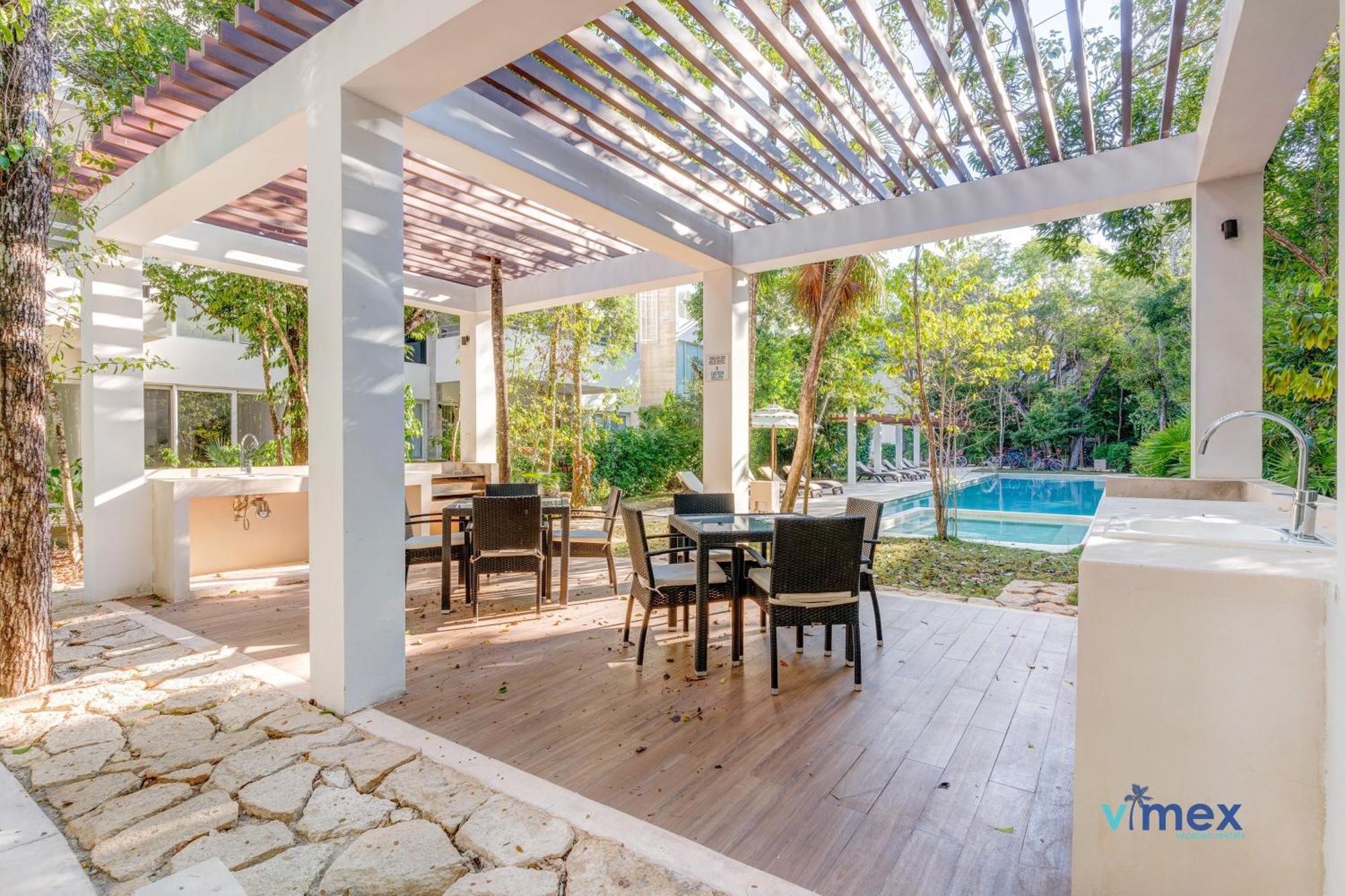 At Tao Pool Bbq Gym Yoga 5min Tulum